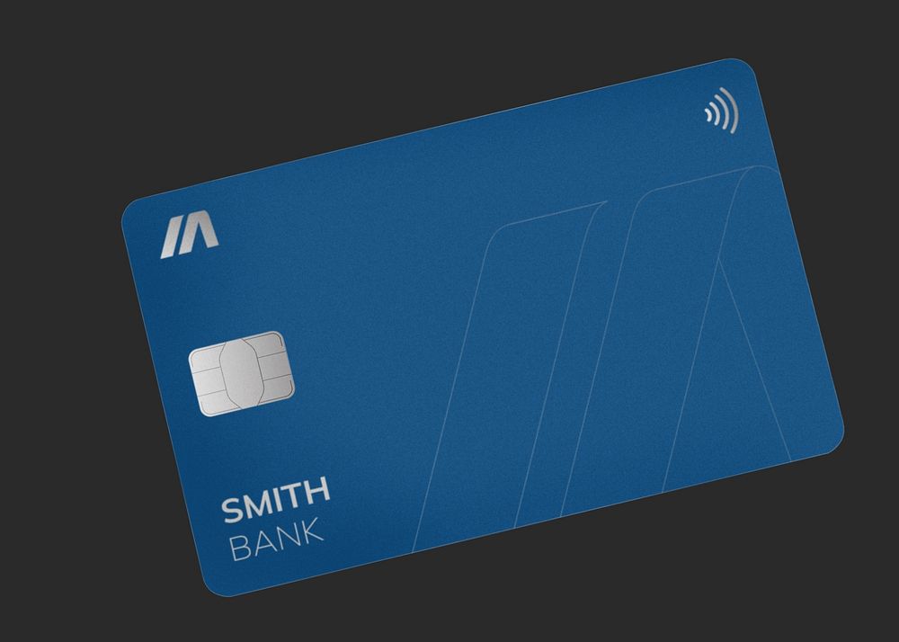 Credit card mockup, editable design