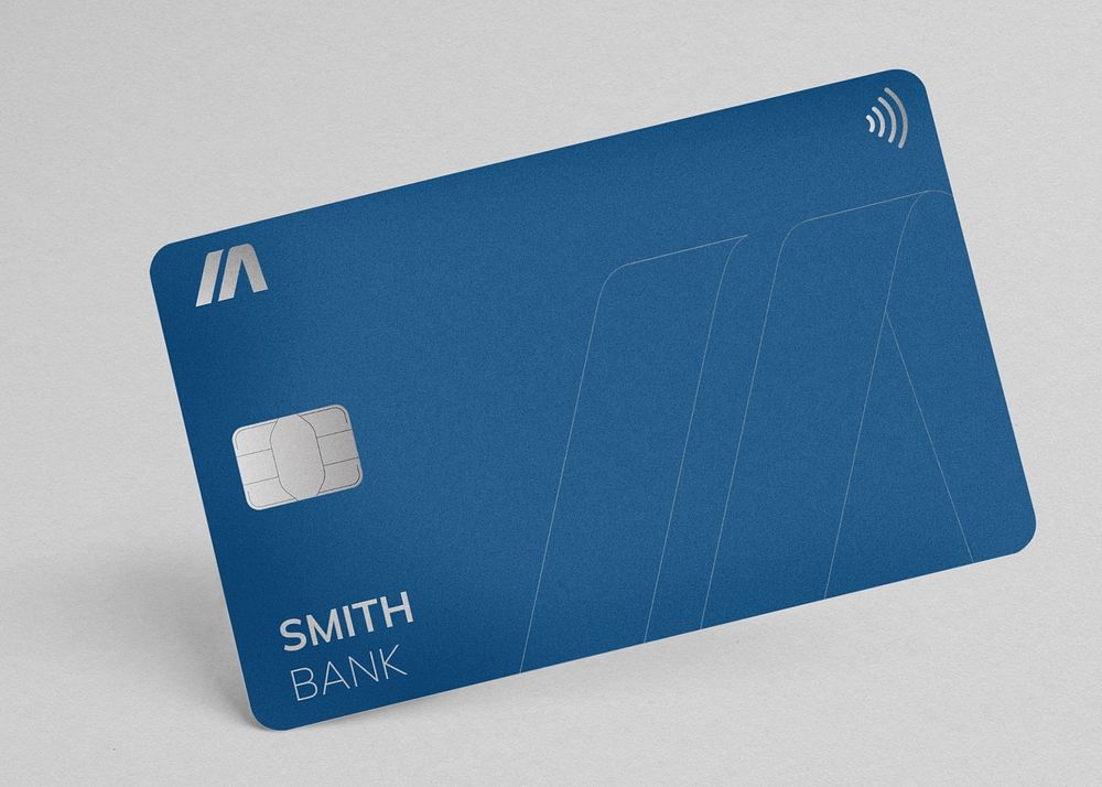 Credit card mockup, editable design