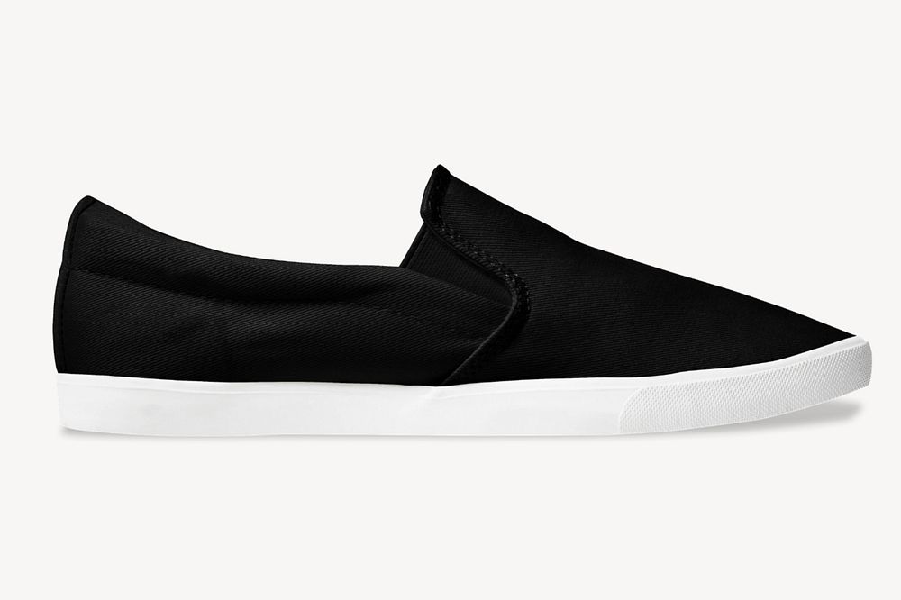 Editable slip-on mockup, streetwear sneakers fashion