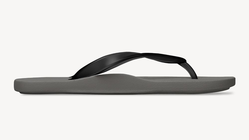 Flip flop editable mockup, fashion footwear