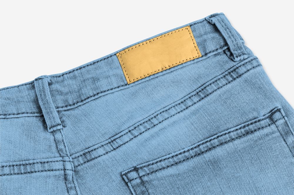 Editable jeans mockup, casual wear