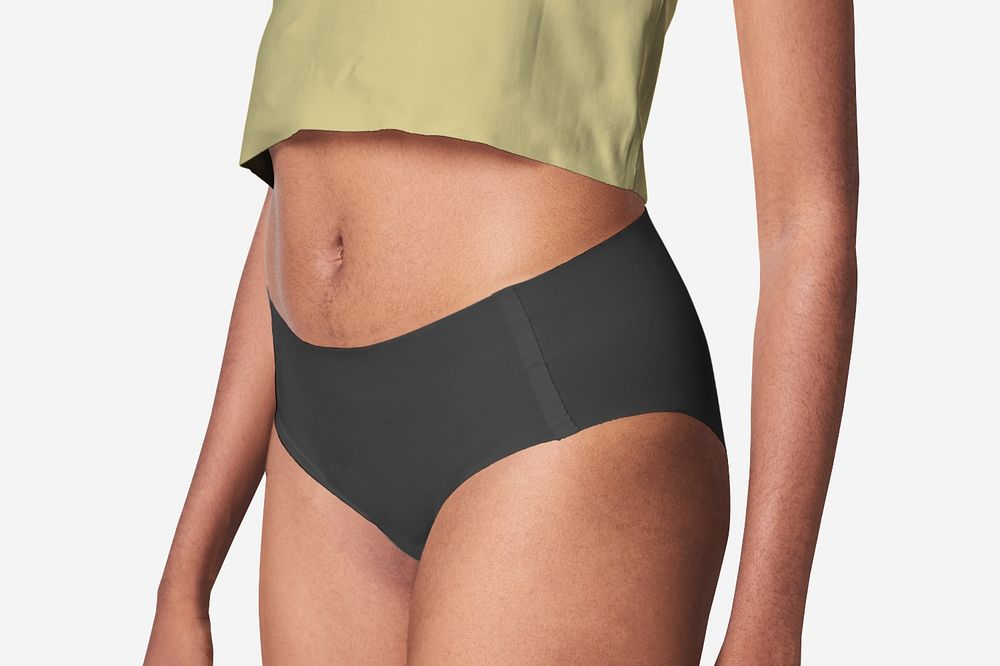 Editable women's underwear apparel mockup