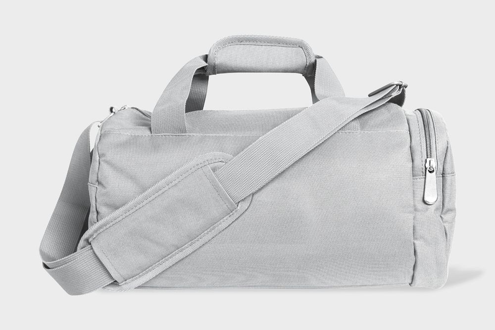 Gym duffle bag mockup, editable design 