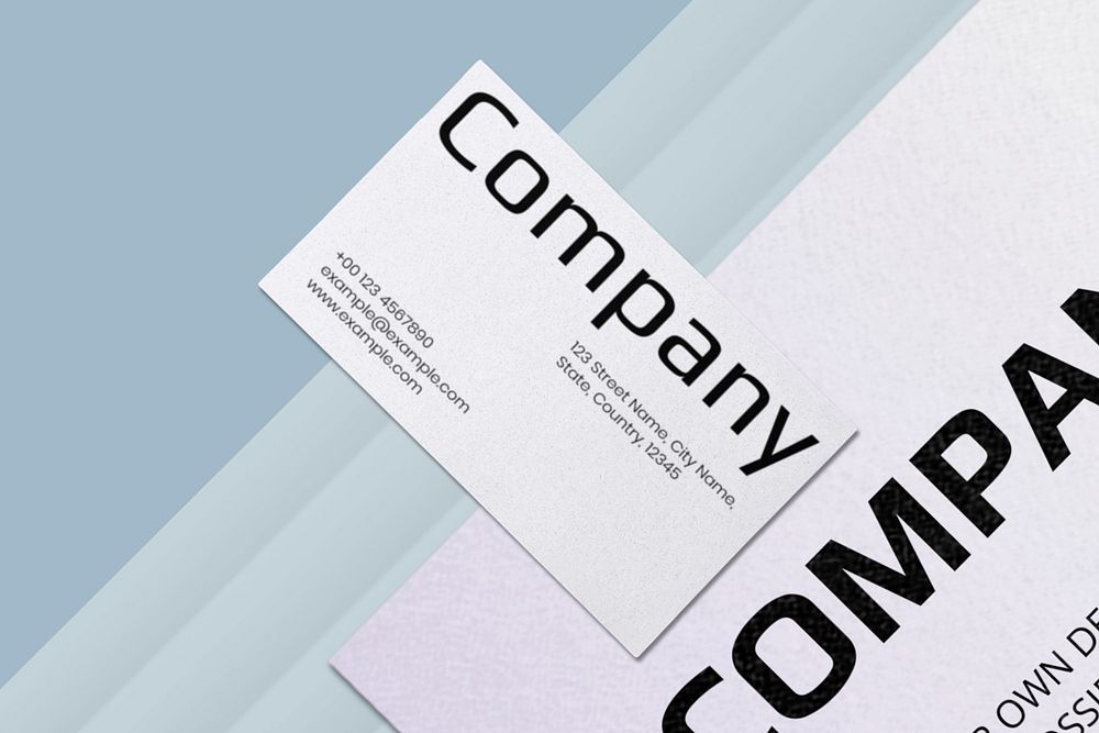 Corporate identity mockup, editable business branding design