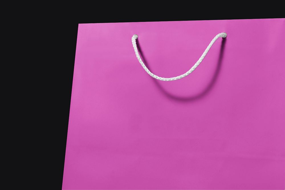 Shopping bag mockup, editable realistic design