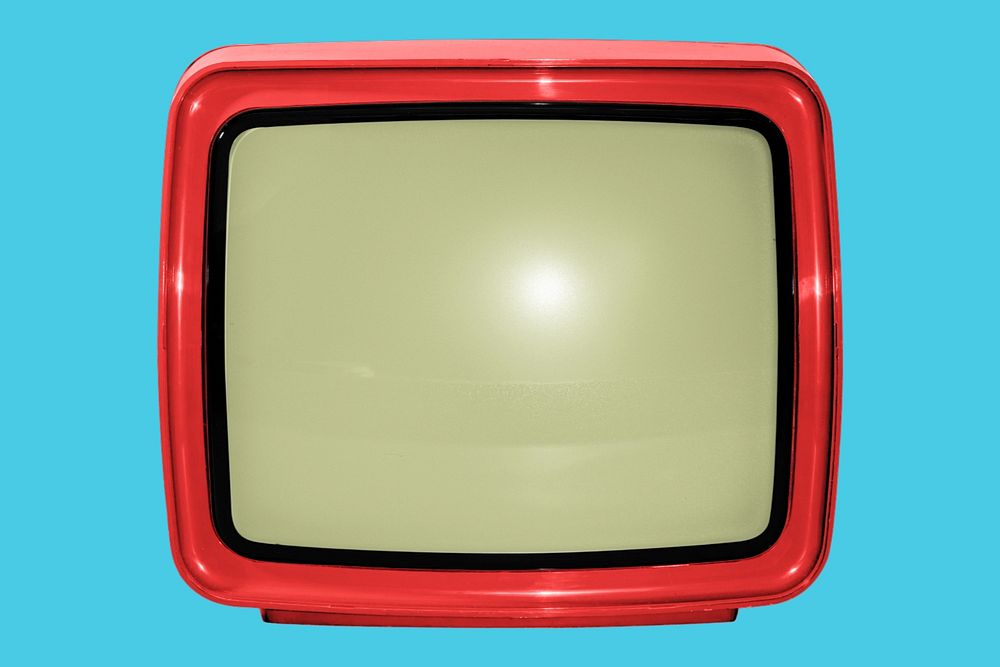 Retro tv mockup, customizable design