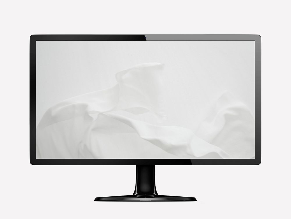 Computer monitor screen mockup, editable design