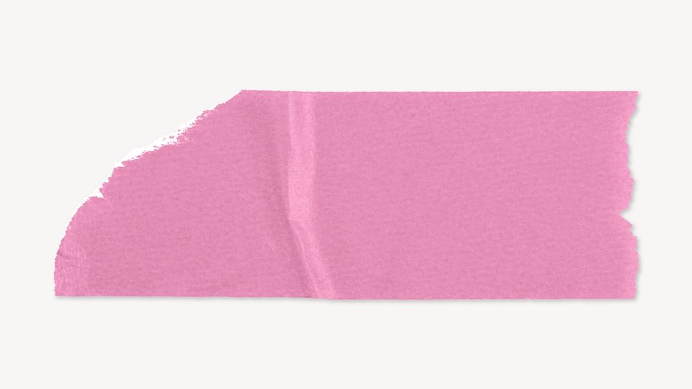 Pink washi tape mockup, editable design