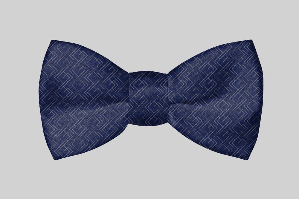 Bow tie mockup, editable design