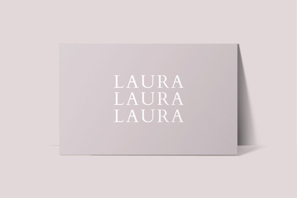 Business card mockup minimal style, editable design