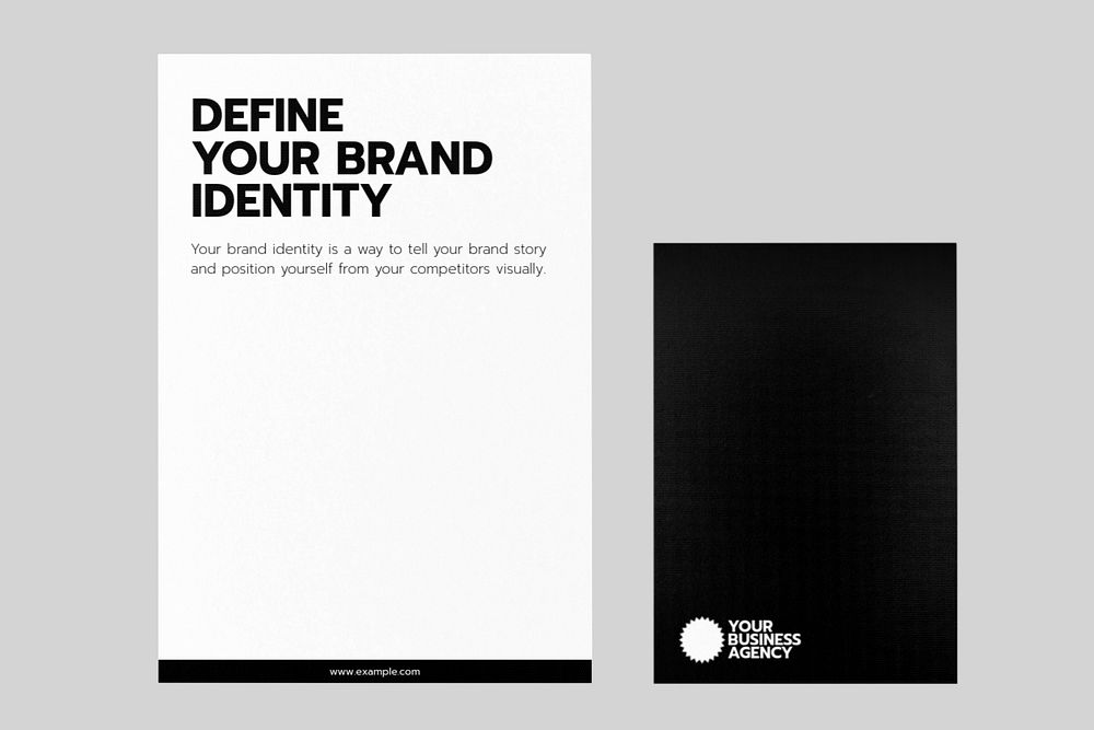 Letterhead mockups, editable stationery branding design