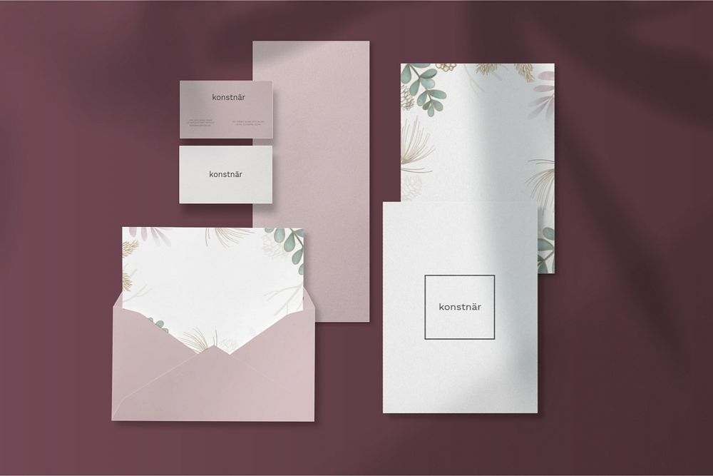 Professional corporate identity mockup, editable design