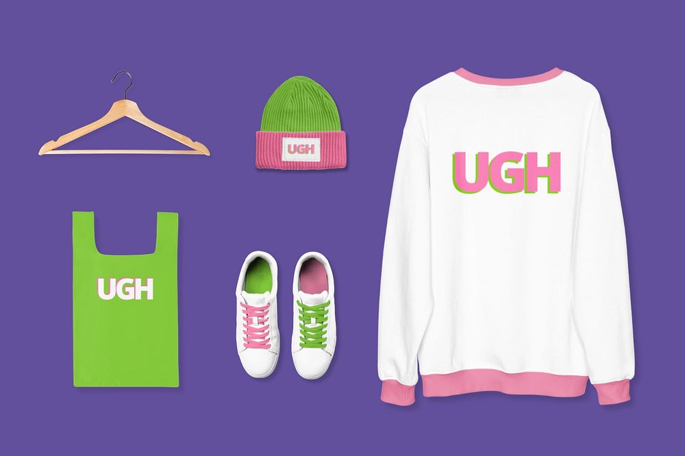 Sweater mockup, customizable street fashion