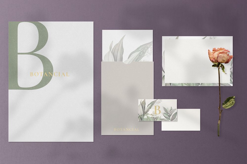 Professional corporate identity mockup, editable design