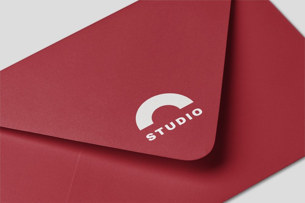 Envelope mockup, professional branding, editable design