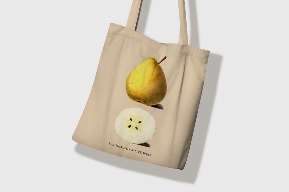 Canvas tote bag mockup, editable design