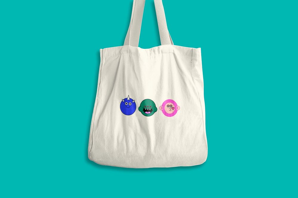 Canvas tote bag mockup, editable design