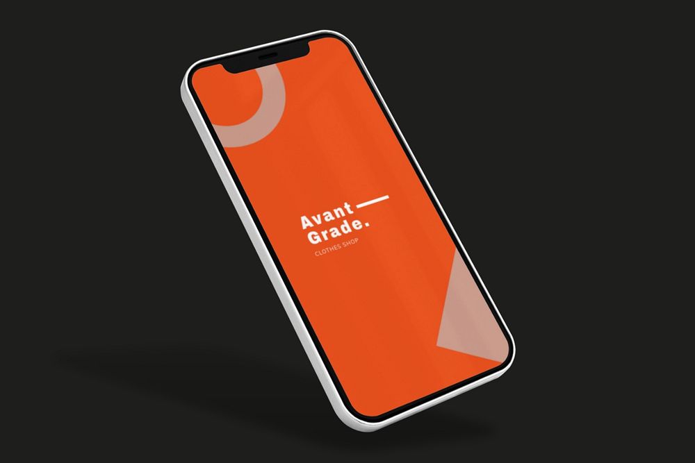 Mobile phone screen mockup, digital device, editable design