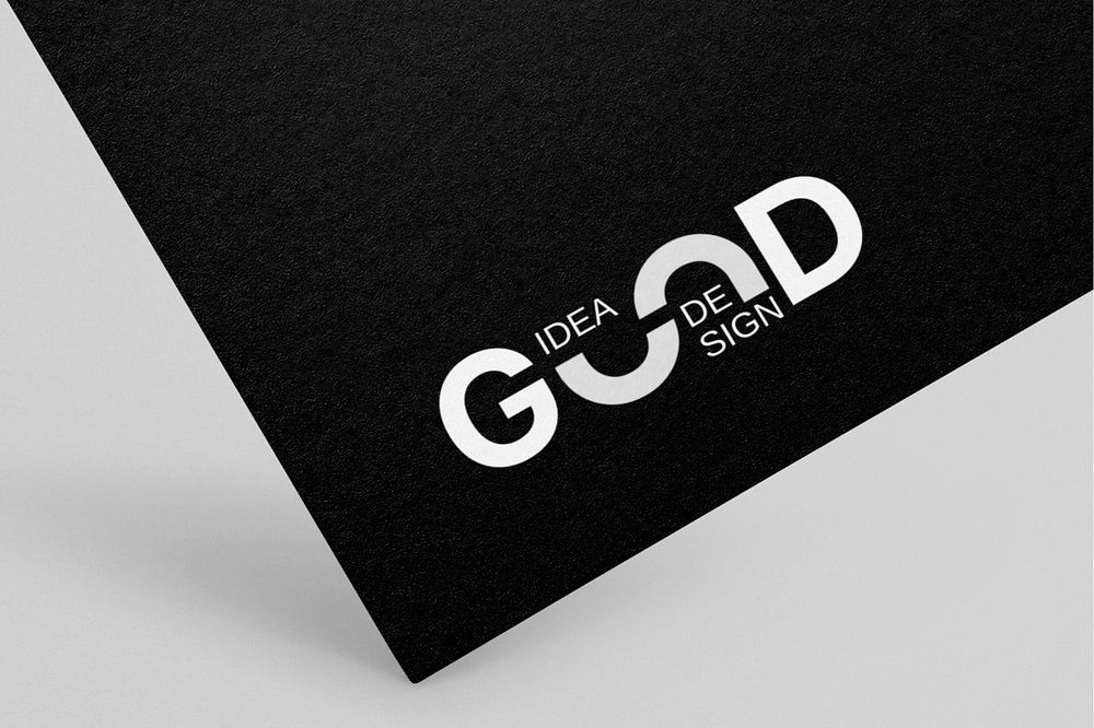 Branding logo mockup, professional on paper, editable design