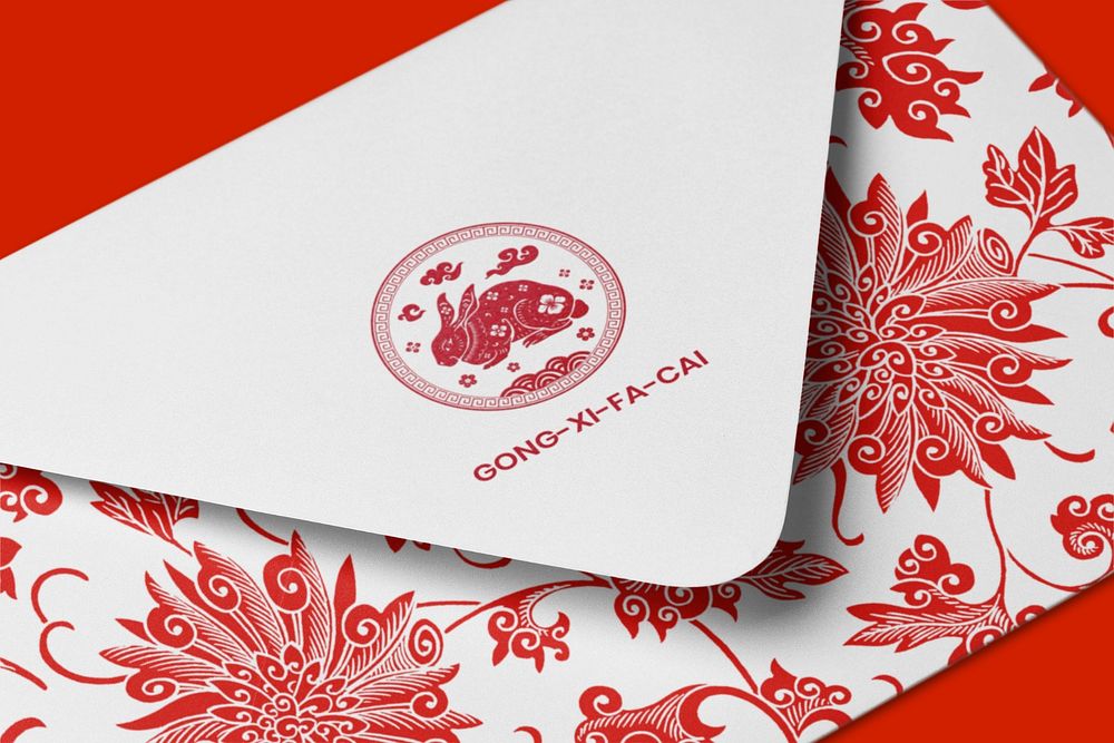 Envelope mockup, Chinese New Year