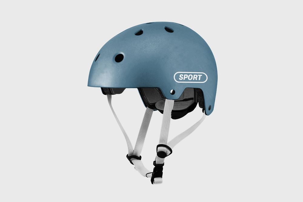 Bike helmet mockup, editable design