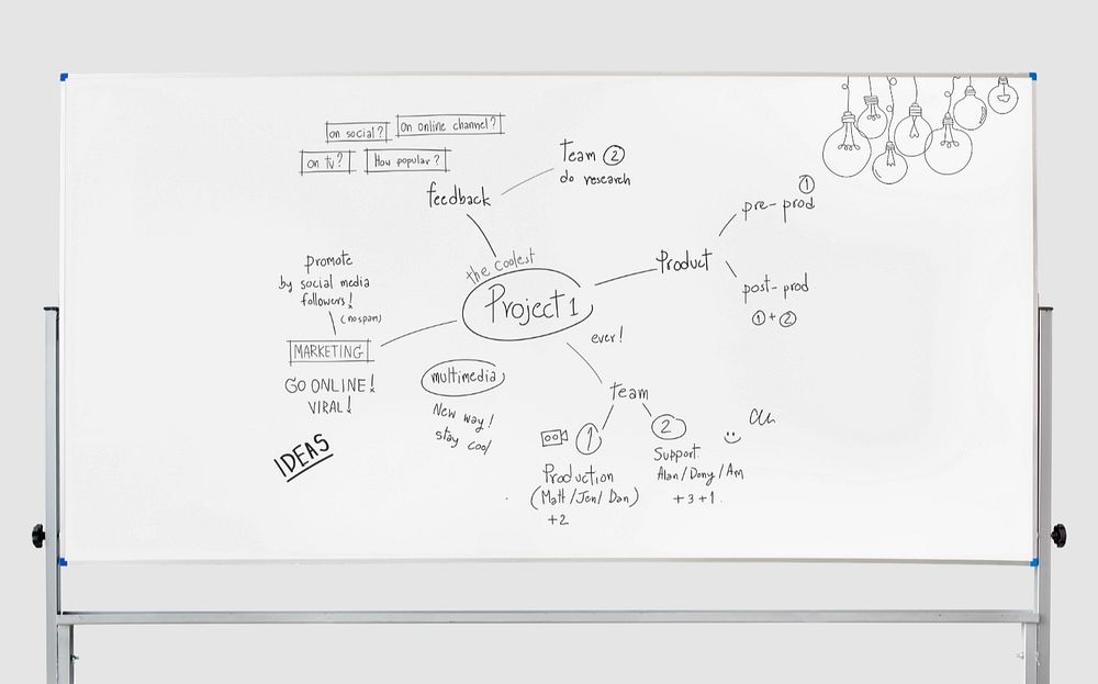 White board  editable mockup