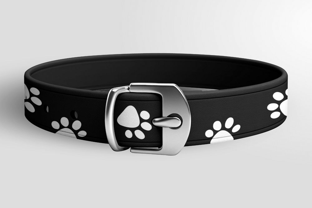 Pet collar  editable mockup 