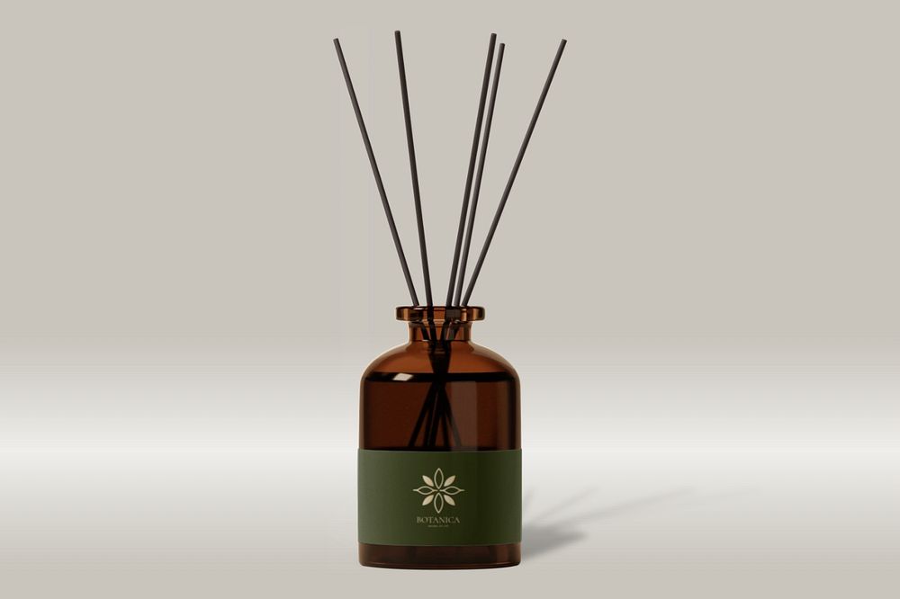 Aroma oil diffuser mockup, editable design