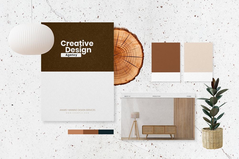 Creative editable mood board