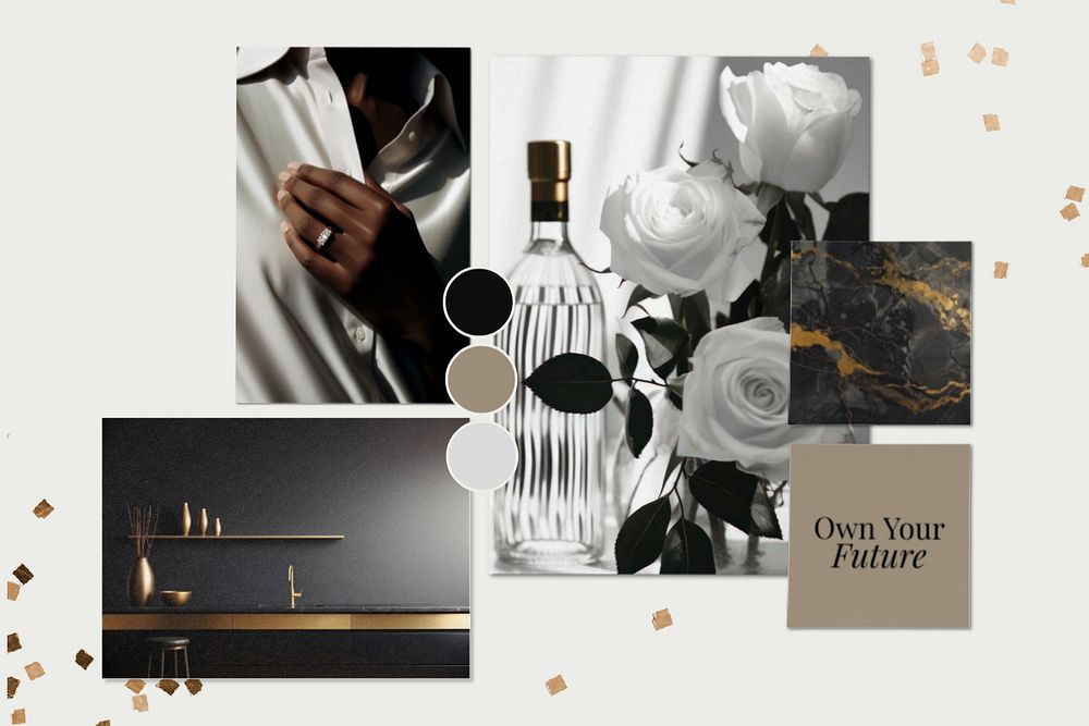 Creative editable mood board