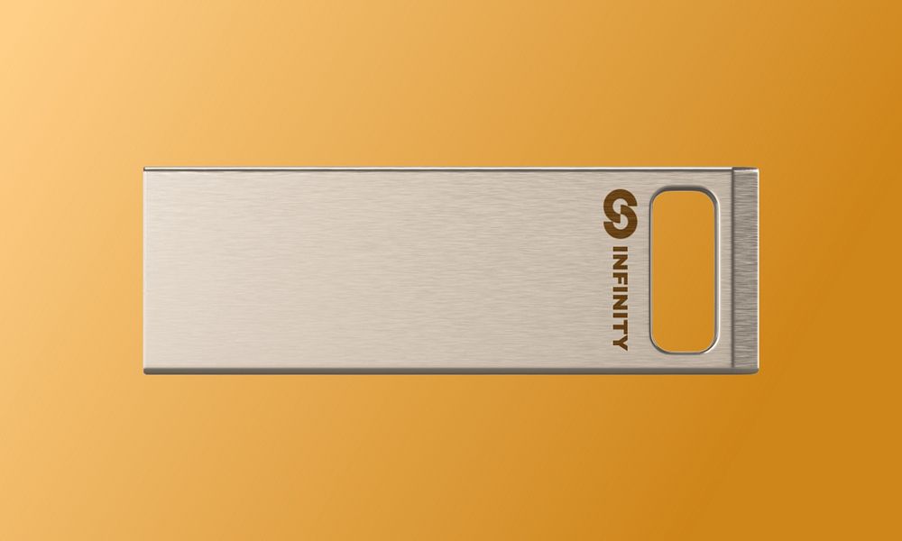 USB flash drive editable mockup