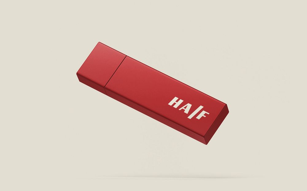 USB flash drive editable mockup