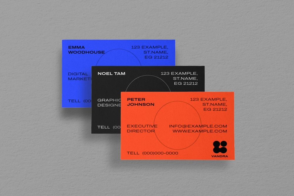 Editable business card, business mockup