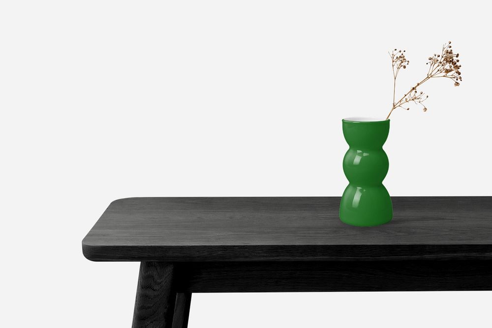 Editable vase, home decor mockup