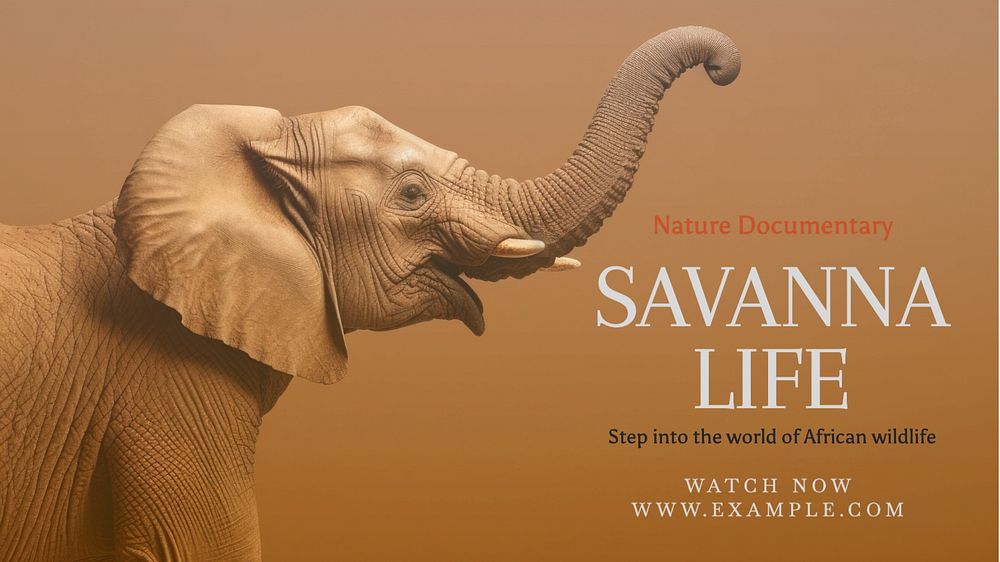 Savanna life blog banner template