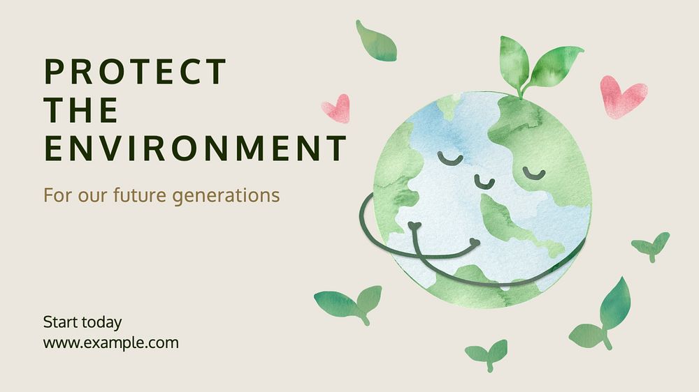 Protect the environment blog banner template