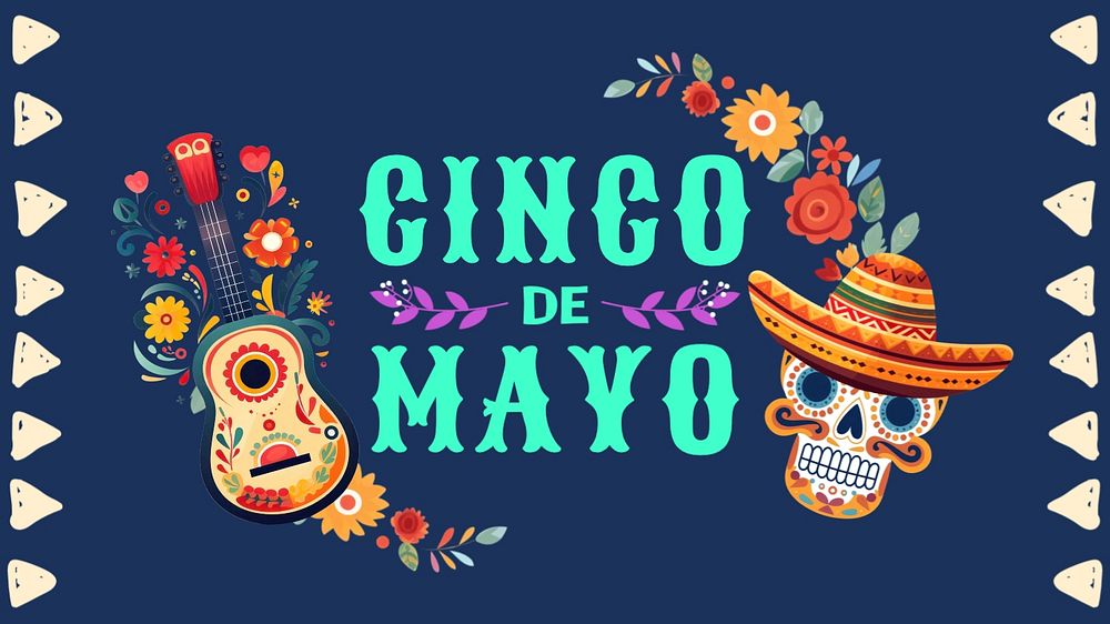 Cinco de mayo blog banner template