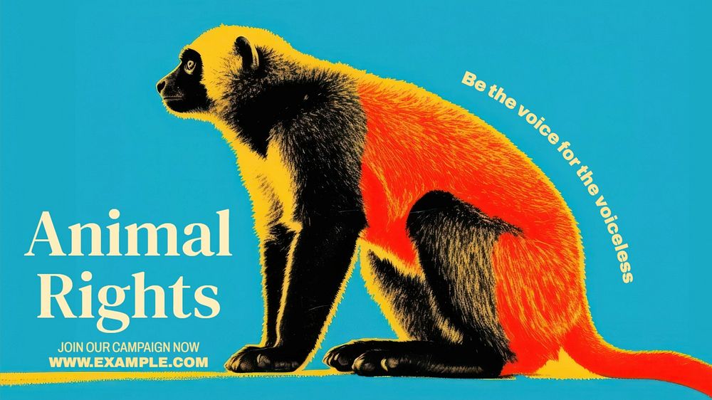 Animal rights blog banner template