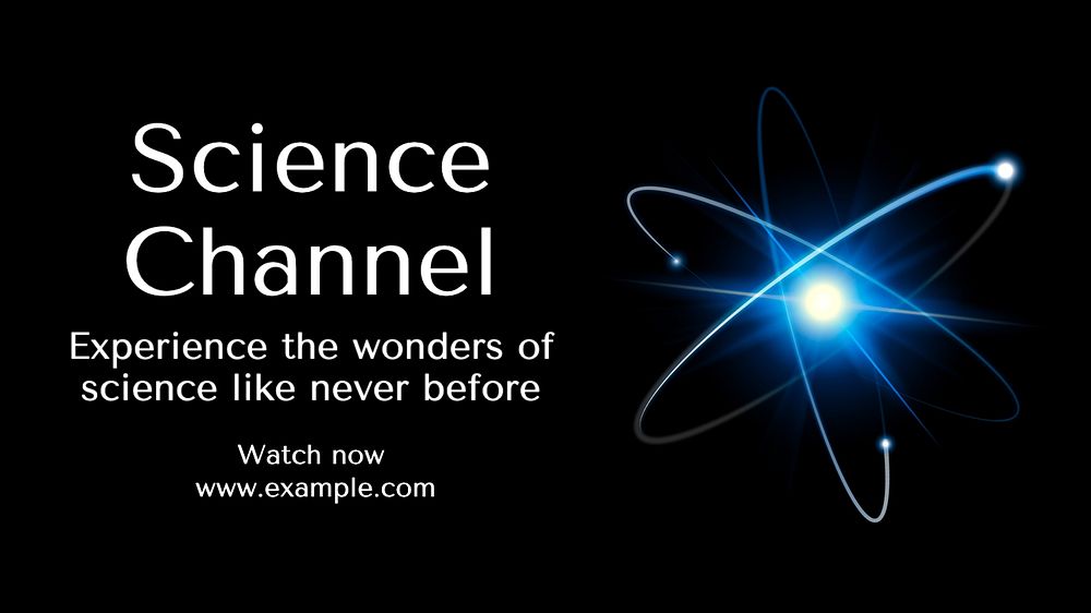 Science channel blog banner template