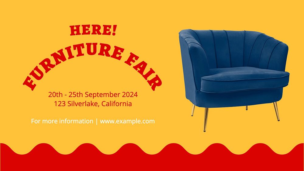 Furniture fair blog banner template