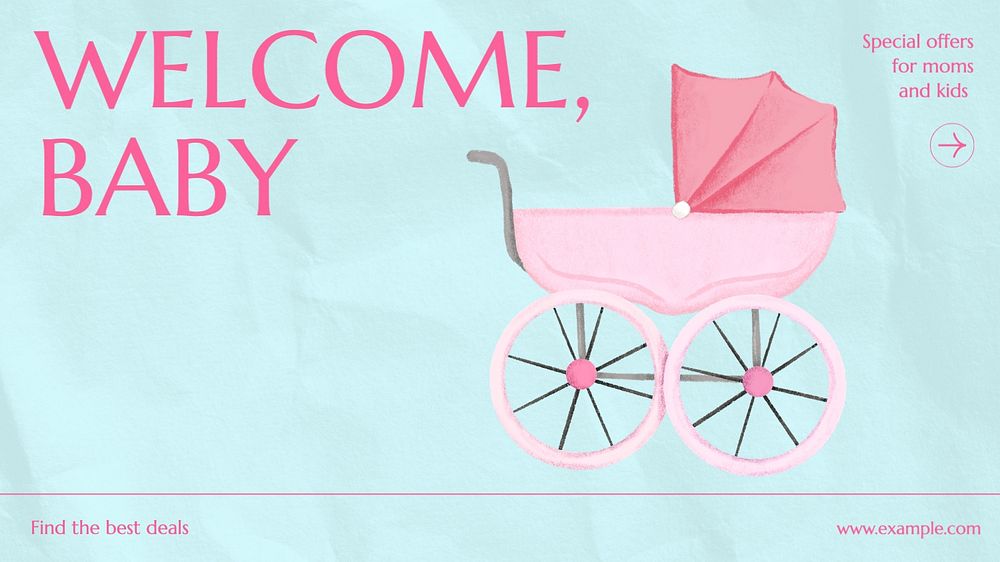 Mom & kid special offer blog banner template