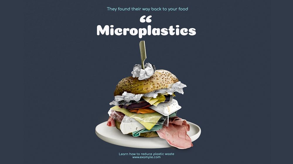 Microplastics blog banner template