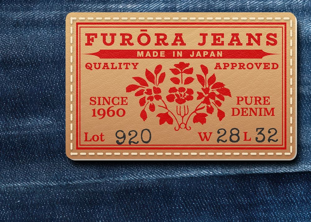 Denim label template, editable design | Premium Editable Template ...