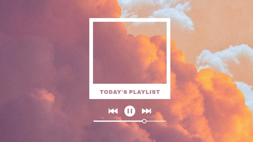Aesthetic music template, Facebook event cover