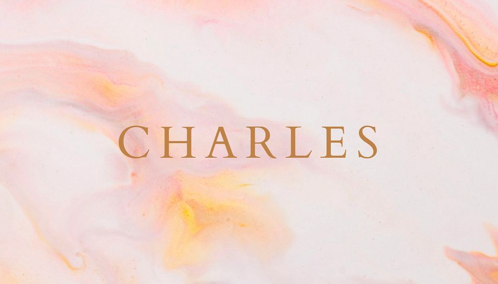 Marble business card template, pastel, editable text