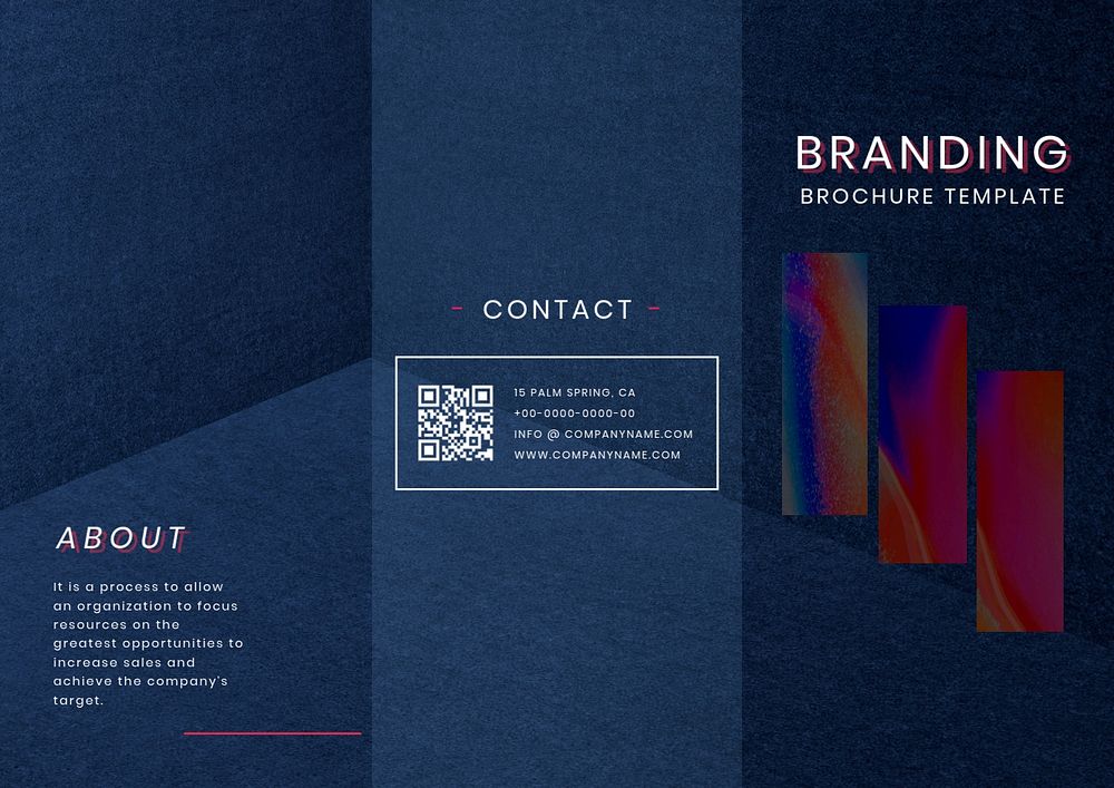 Business branding brochure template,   editable design 