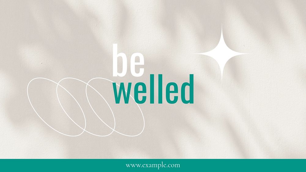 Wellness business presentation template, minimal design set