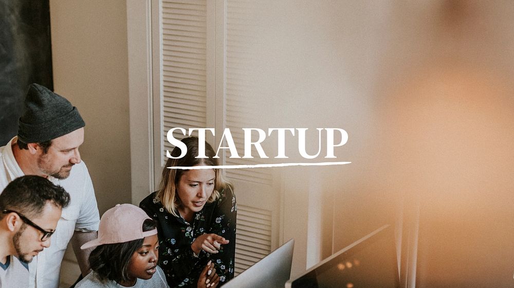 Startup business plan presentation template, editable design set