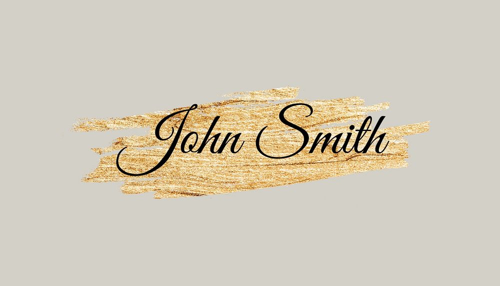Beige luxury business card template, brush texture design