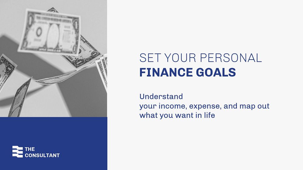 Tax consulting PowerPoint presentation templates, financial advisor, blue design set